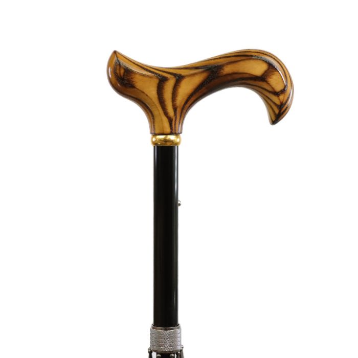 Formal Black Walking Stick Umbrella with Derby Handle