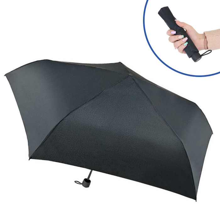 Fulton Aerolite Black Lightweight Small Umbrella