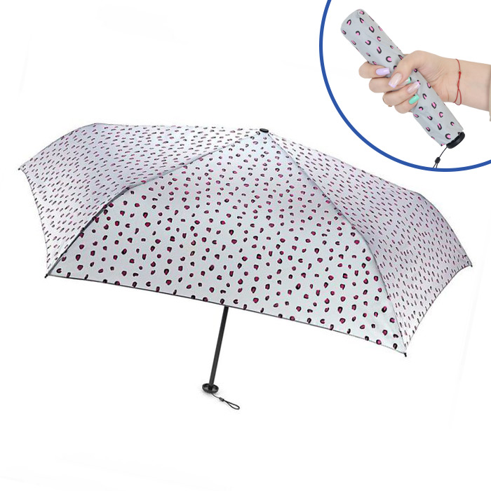 Fulton Aerolite Funky Leopard Lightweight Ladies' Small Umbrella
