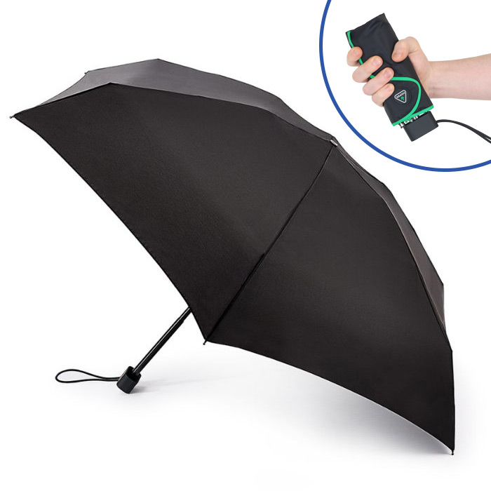 Fulton Storm Black Men's Wind-Resistant Ultra-Compact Umbrella