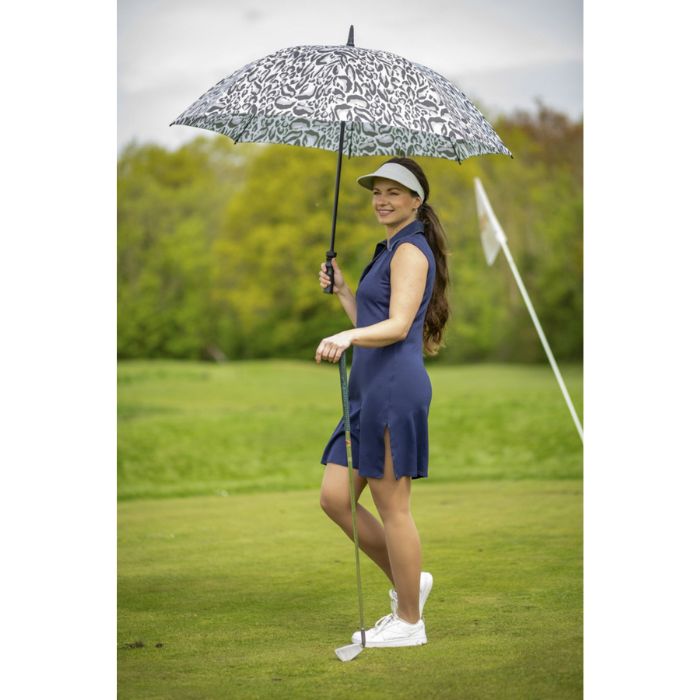 Fulton Fairway Chic Leopard Print Ladies' Golf Umbrella
