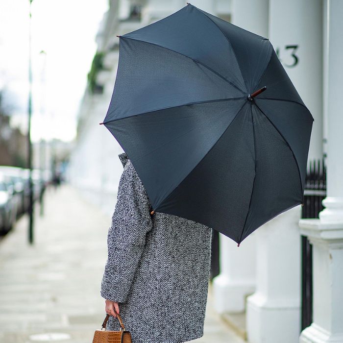 Fulton Kensington Black Ladies' Walking Umbrella