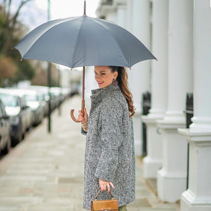 Fulton Kensington Black Ladies' Walking Umbrella