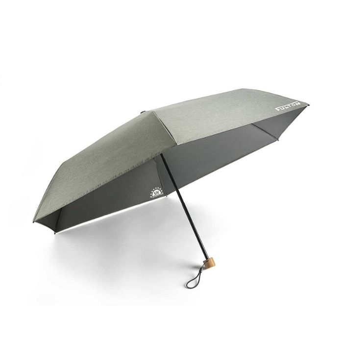 Fulton Parasoleil UV Charcoal Chambray Foldable Compact Umbrella