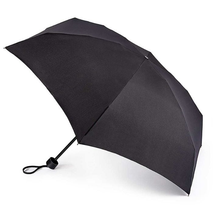 Fulton Soho Black Women's Lightweight Telescopic Folding Umbrella