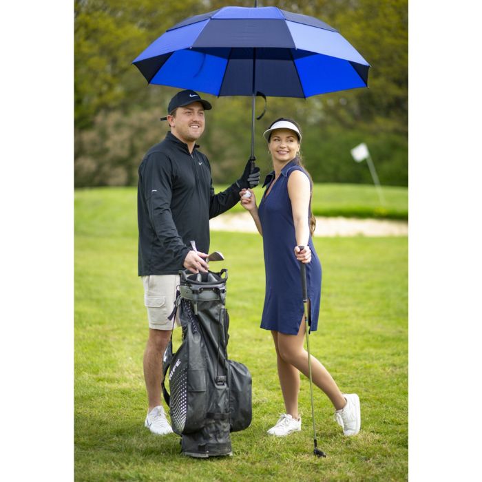 Fulton Stormshield Blue/Navy Supersize Wind-Resistant Golf Umbrella