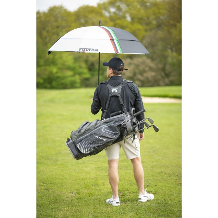 Fulton Stormshield Stripe Supersize Wind-Resistant Golf Umbrella
