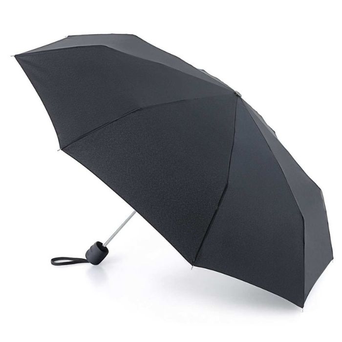 Fulton Stowaway Black Folding Compact Umbrella
