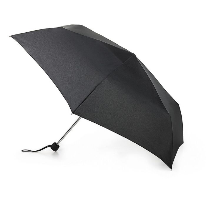 Fulton Superslim Black Women's Lightweight Folding Umbrella