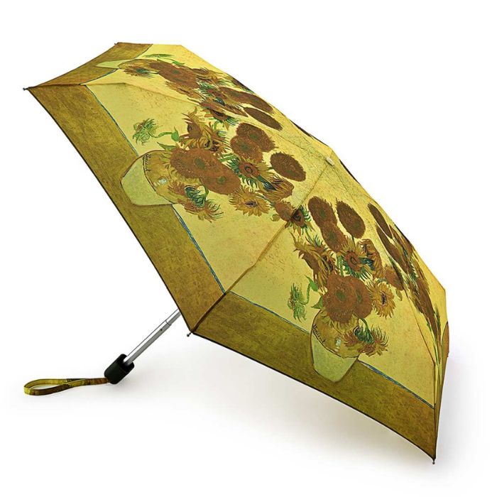 Fulton Tiny National Gallery Ultra-Compact Foldable Umbrella ('Sunflowers' by Van Gogh)