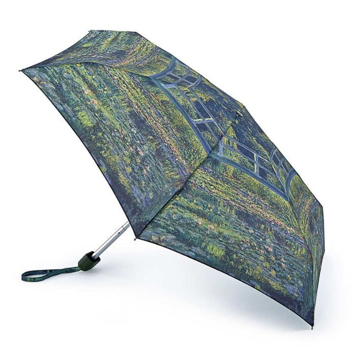 Fulton Tiny National Gallery Ultra-Compact Foldable Umbrella ('The Water-Lily Pond' by Claude Monet)