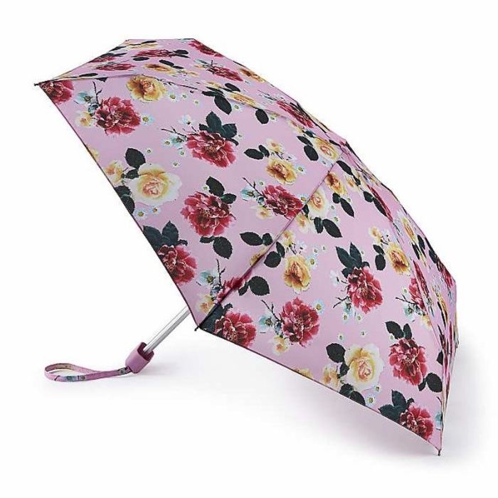 Fulton Tiny Tapestry Floral Ultra-Compact Handbag Umbrella