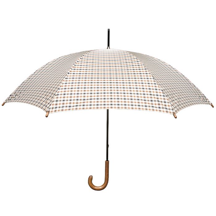 Ladies' Crook Handle Check Walking Umbrella