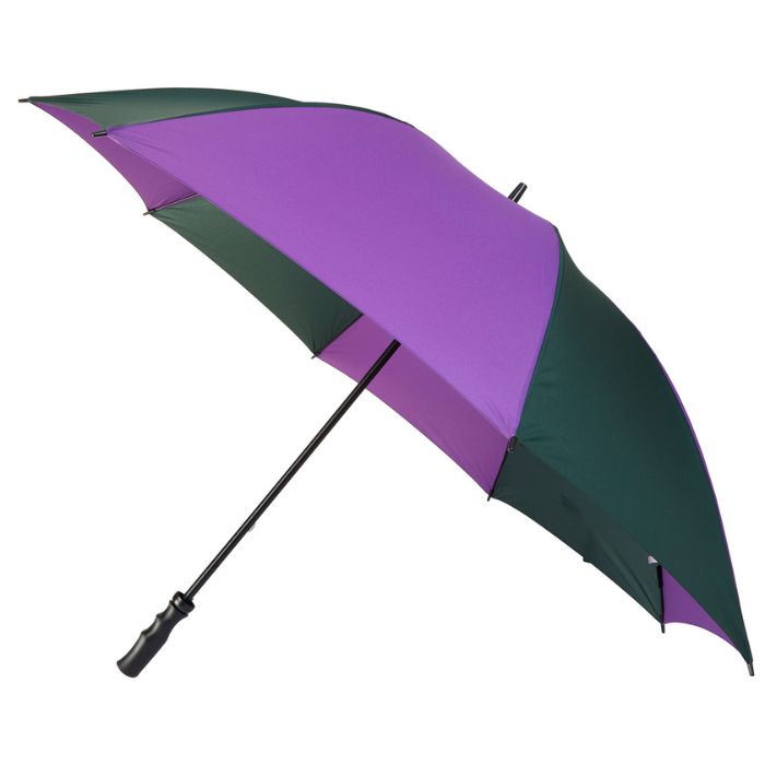 Large Windproof Purple and Green Golf Umbrella