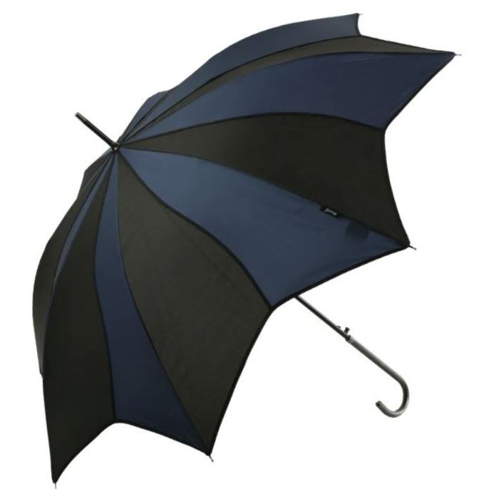 Soake Everyday Swirl Automatic Walking Umbrella (Blue/Black)
