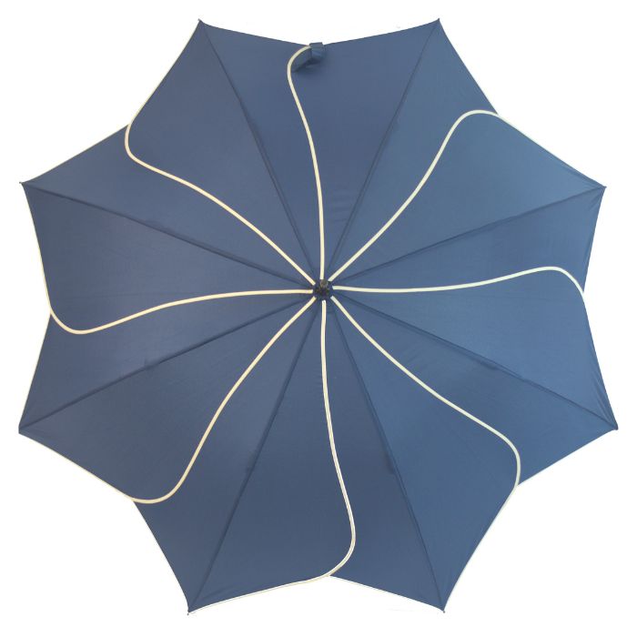 Soake Everyday Swirl Automatic Walking Umbrella (Navy)