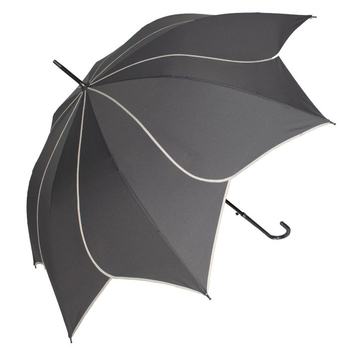 Soake Everyday Swirl Automatic Walking Umbrella (Charcoal)