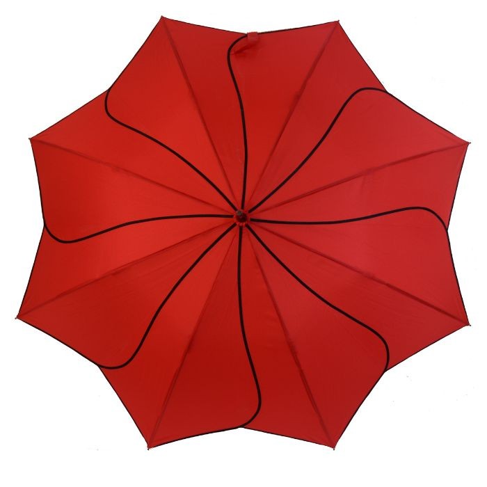 Soake Everyday Swirl Automatic Walking Umbrella (Red)