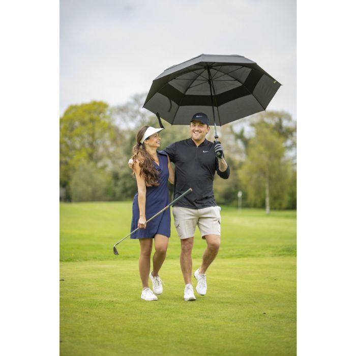 Fulton Stormshield Black Supersize Wind-Resistant Golf Umbrella