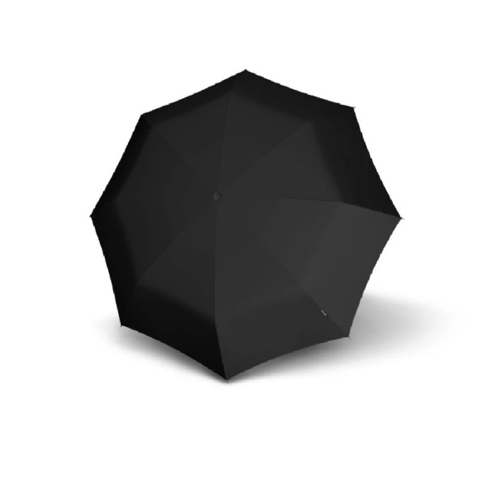 Knirps T.260 Duomatic Hook Handle Folding Umbrella (Black)