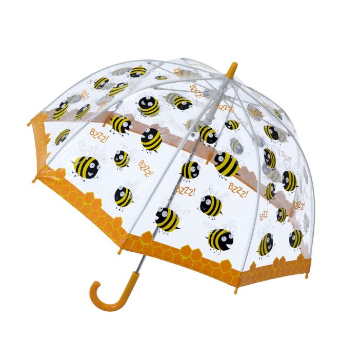 Soake Bugzz Kids' Clear Dome Bumble Bee Umbrella