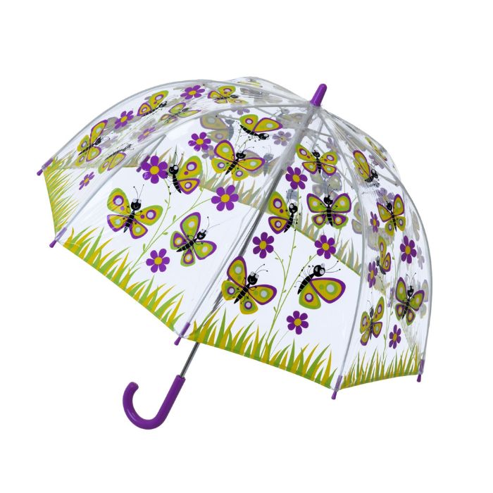 Soake Bugzz Kids' Clear Dome Butterfly Umbrella