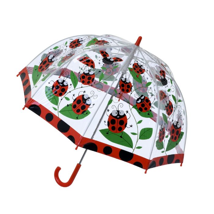 Soake Bugzz Kids' Clear Dome Ladybird Umbrella