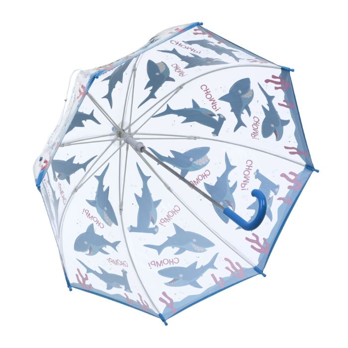 Soake Bugzz Kids' Clear Dome Shark Umbrella