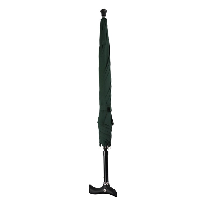 Crutch-Handle British Racing Green Adjustable Walking Stick Umbrella