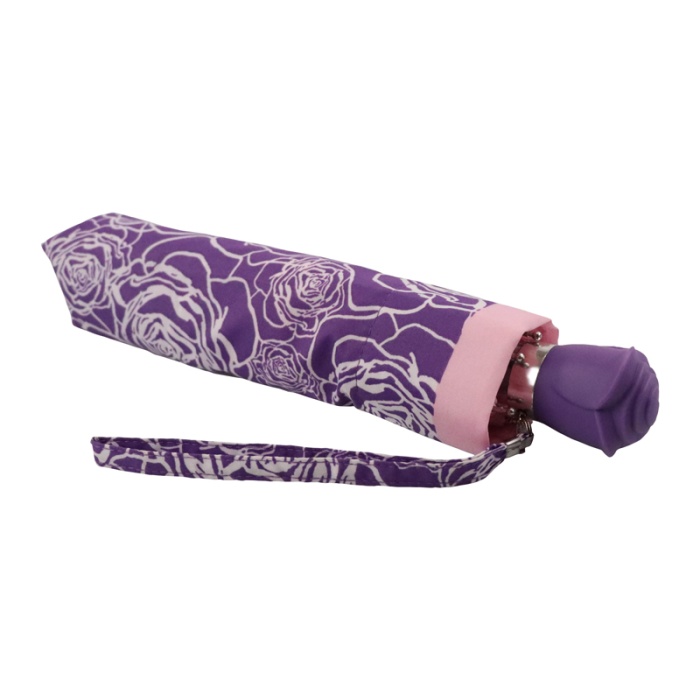 Fulton Curio UV Folding Sketchy Rose Umbrella