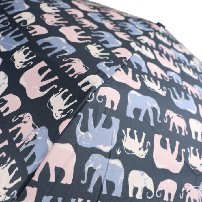 Fulton Eco Planet UV Marching Elephants Compact Recycled Umbrella