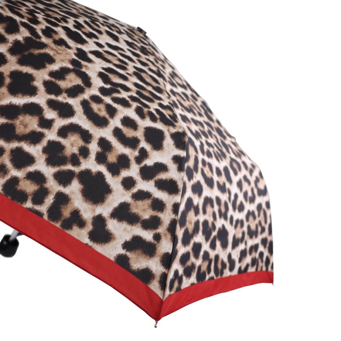 Fulton Minilite Lustrous Leopard Women's Compact Umbrella