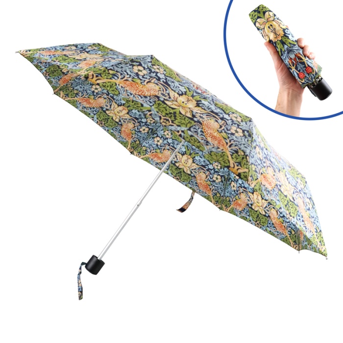 Fulton Minilite-2 Morris and Co. Compact UV Umbrella (Strawberry Thief)