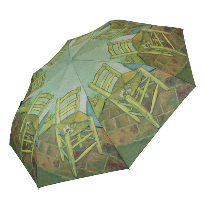 Fulton Minilite National Gallery Compact Foldable Umbrella ('Van Gogh's Chair' by Van Gogh)