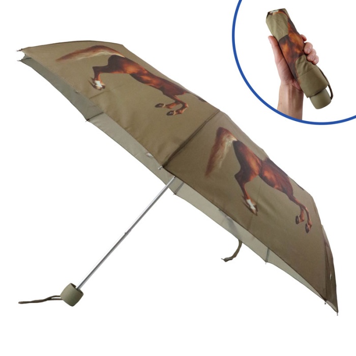 Fulton Minilite National Gallery Compact Foldable Umbrella ('Whistlejacket' by George Stubbs)