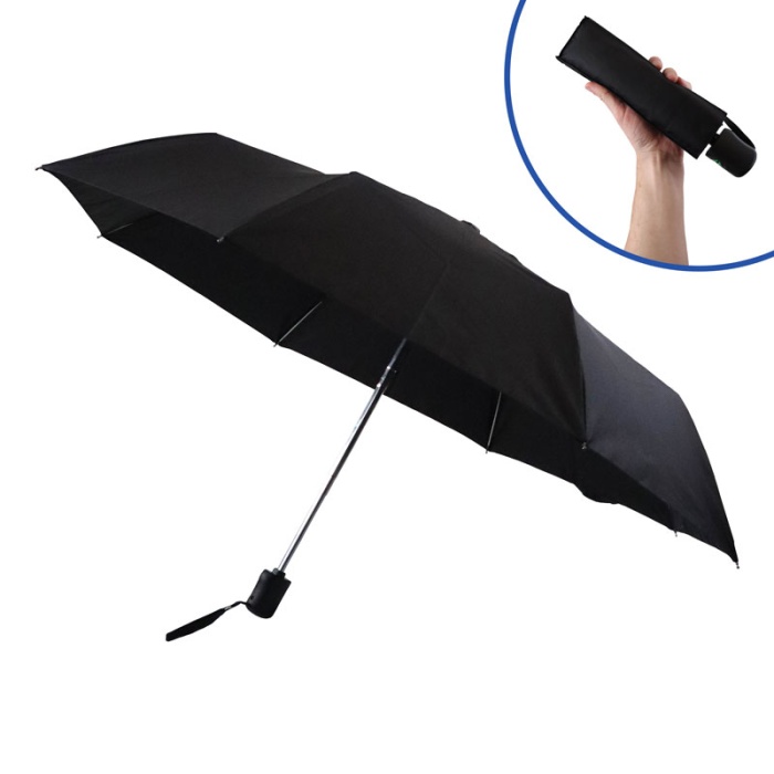 Fulton Open & Close Compact Slim-Handle Ladies' Automatic Folding Umbrella