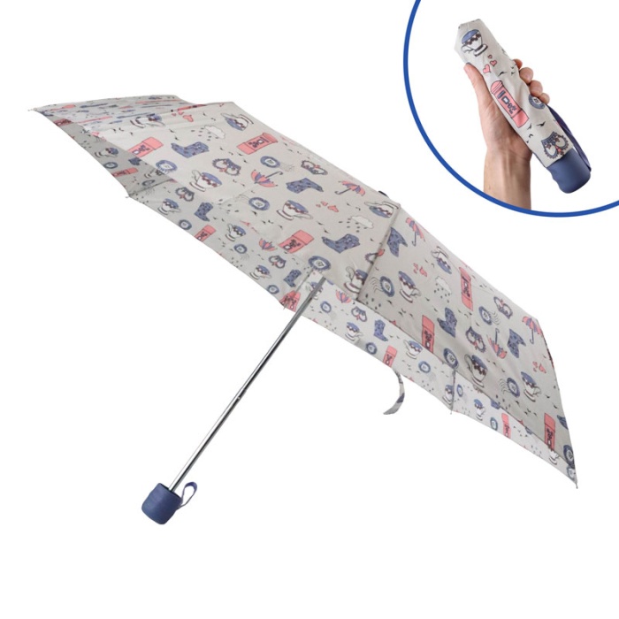 Fulton Stowaway London Day Out Folding Compact Umbrella