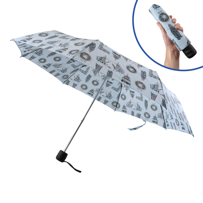 Fulton Stowaway London Landmarks Folding Compact Umbrella