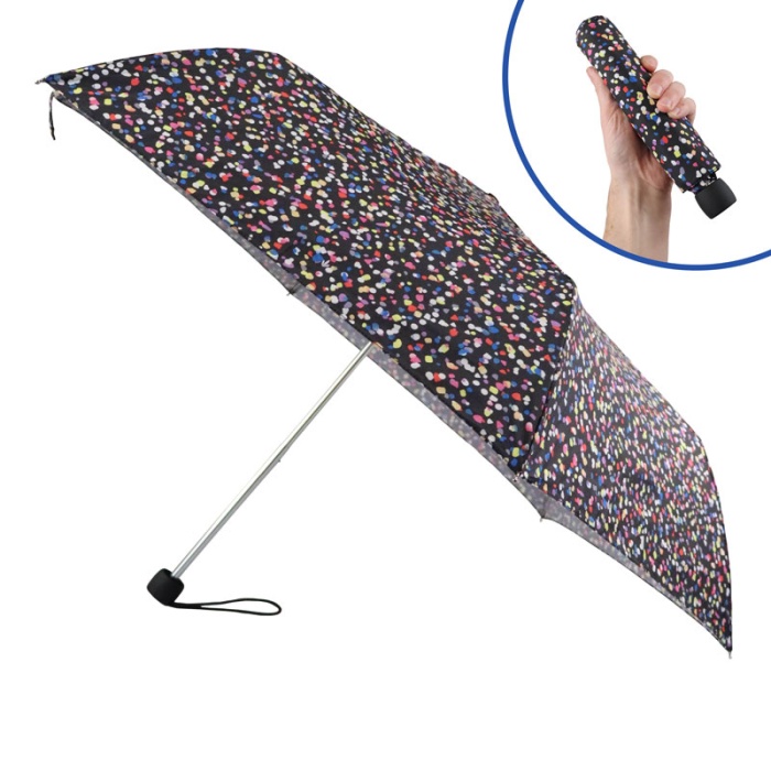 Fulton Superslim Sprinkled Spot Women's Lightweight Folding Umbrella