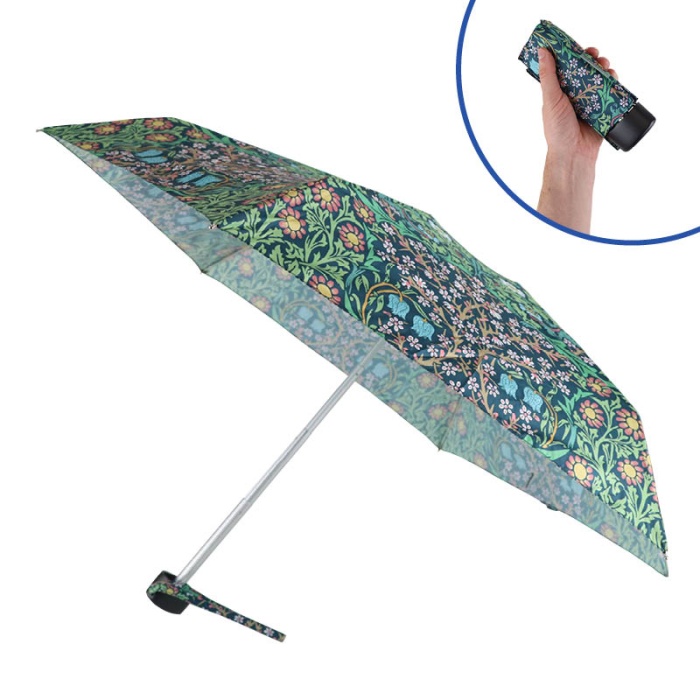 Fulton Tiny-2 Morris and Co. Compact UV Umbrella (Blackthorn)