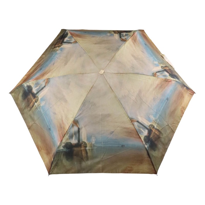 Fulton Tiny National Gallery Ultra-Compact Foldable Umbrella ('The Fighting Temeraire' by William Turner)