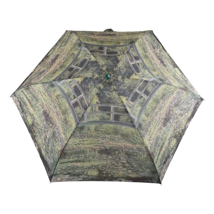 Fulton Tiny National Gallery Ultra-Compact Foldable Umbrella ('The Water-Lily Pond' by Claude Monet)