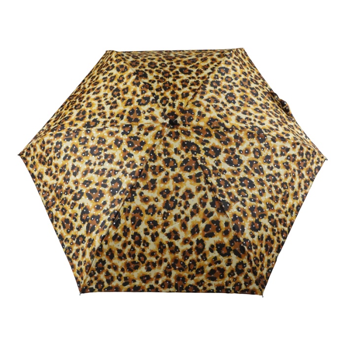 Fulton Tiny Bling Leopard Ultra-Compact Handbag Umbrella