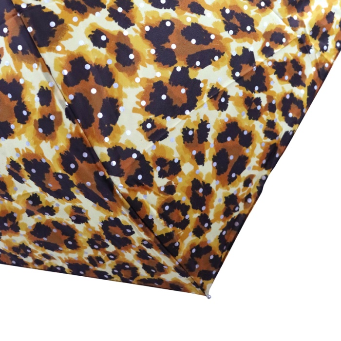 Fulton Tiny Bling Leopard Ultra-Compact Handbag Umbrella