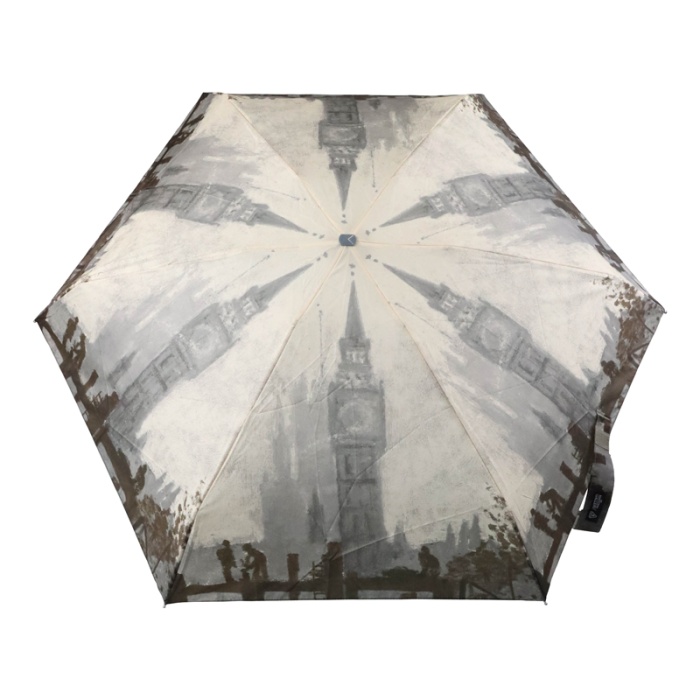 Fulton Tiny National Gallery Ultra-Compact Foldable Umbrella ('Thames Below Westminster' by Claude Monet)