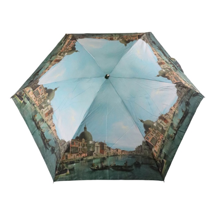 Fulton Tiny National Gallery Ultra-Compact Foldable Umbrella ('Venice: The Grand Canal' by Canaletto)