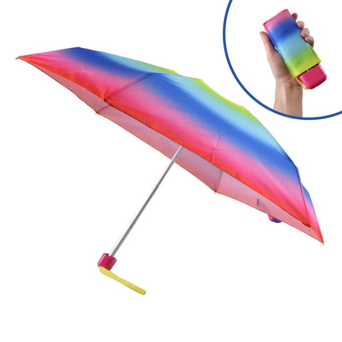 Fulton Tiny Rainbow Ultra-Compact Handbag Umbrella