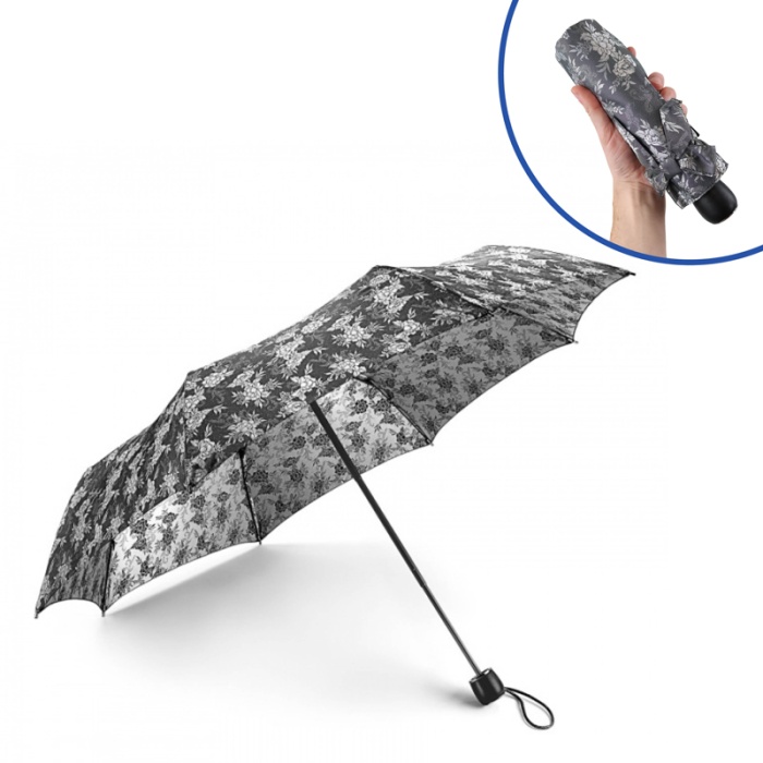 Fulton Diamond Collection 'The Marquise' Lady's Folding Umbrella (Jacquard Floral)