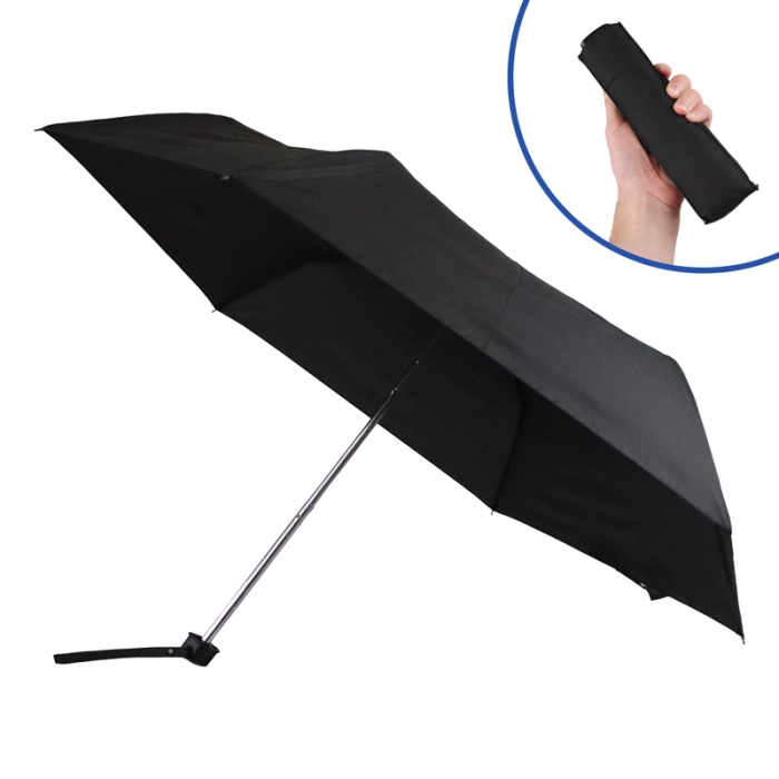 Fulton Miniflat Women's Black Compact Umbrella