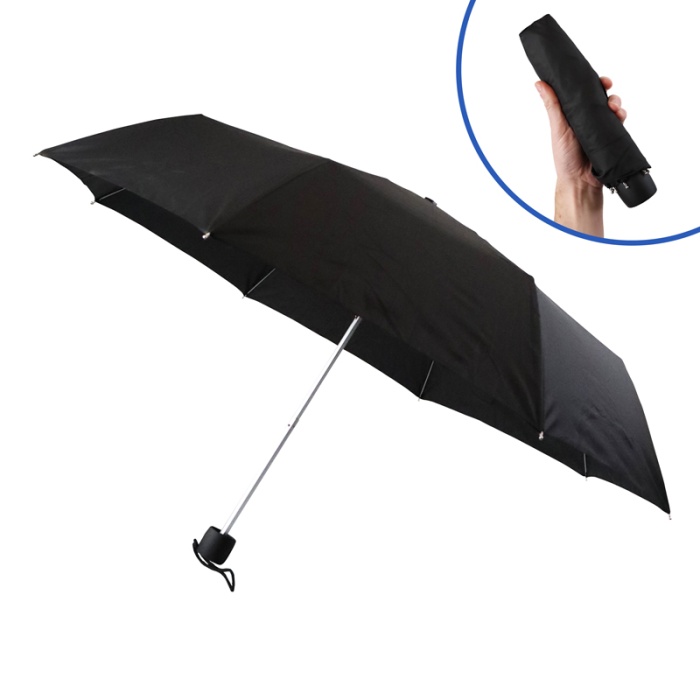 Fulton Minilite Black Women's Compact Umbrella